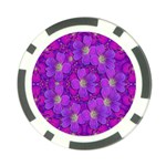 Fantasy Flowers In Paradise Calm Style Poker Chip Card Guard (10 pack) Front