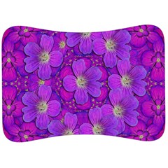 Fantasy Flowers In Paradise Calm Style Velour Seat Head Rest Cushion by pepitasart