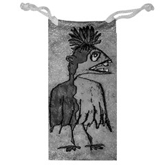 Sketchy Style Bird Drawing Jewelry Bag by dflcprintsclothing