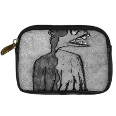 Sketchy Style Bird Drawing Digital Camera Leather Case by dflcprintsclothing