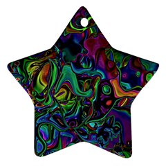 Brain Melt Ornament (star) by MRNStudios