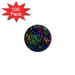 Brain Melt 1  Mini Magnets (100 pack)  Front