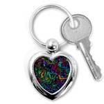 Brain Melt Key Chain (Heart) Front