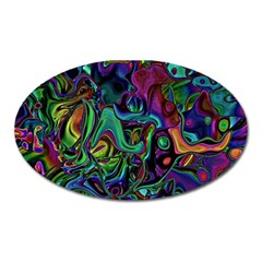 Brain Melt Oval Magnet by MRNStudios