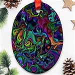 Brain Melt Oval Ornament (Two Sides) Back