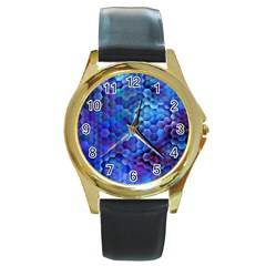 Zzzap! Round Gold Metal Watch by MRNStudios