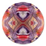 Abstract petals symmetry Magnet 5  (Round) Front