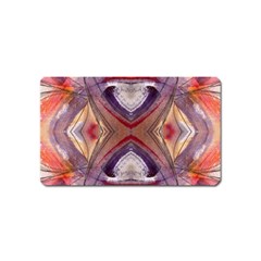 Abstract Petals Symmetry Magnet (name Card) by kaleidomarblingart