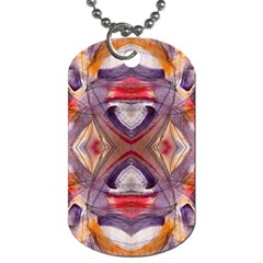 Abstract Petals Symmetry Dog Tag (two Sides) by kaleidomarblingart