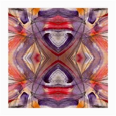 Abstract Petals Symmetry Medium Glasses Cloth by kaleidomarblingart