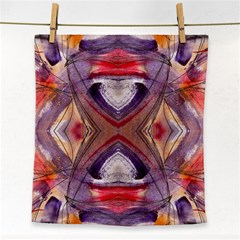 Abstract Petals Symmetry Face Towel by kaleidomarblingart