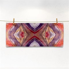 Abstract Petals Symmetry Hand Towel by kaleidomarblingart