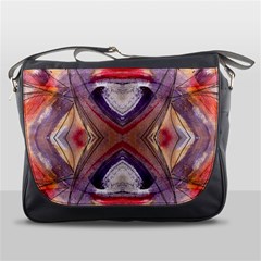 Abstract Petals Symmetry Messenger Bag by kaleidomarblingart