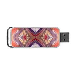 Abstract Petals Symmetry Portable Usb Flash (two Sides) by kaleidomarblingart