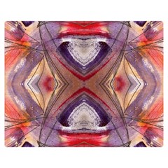 Abstract Petals Symmetry Double Sided Flano Blanket (medium)  by kaleidomarblingart