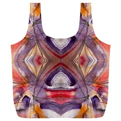 Abstract Petals Symmetry Full Print Recycle Bag (xxxl) by kaleidomarblingart