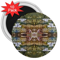 Abstract Symmetry 3  Magnets (10 Pack)  by kaleidomarblingart