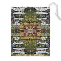 Abstract Symmetry Drawstring Pouch (5xl) by kaleidomarblingart