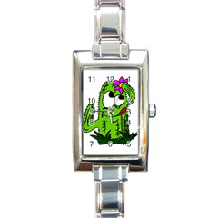 Cactus Rectangle Italian Charm Watch by IIPhotographyAndDesigns