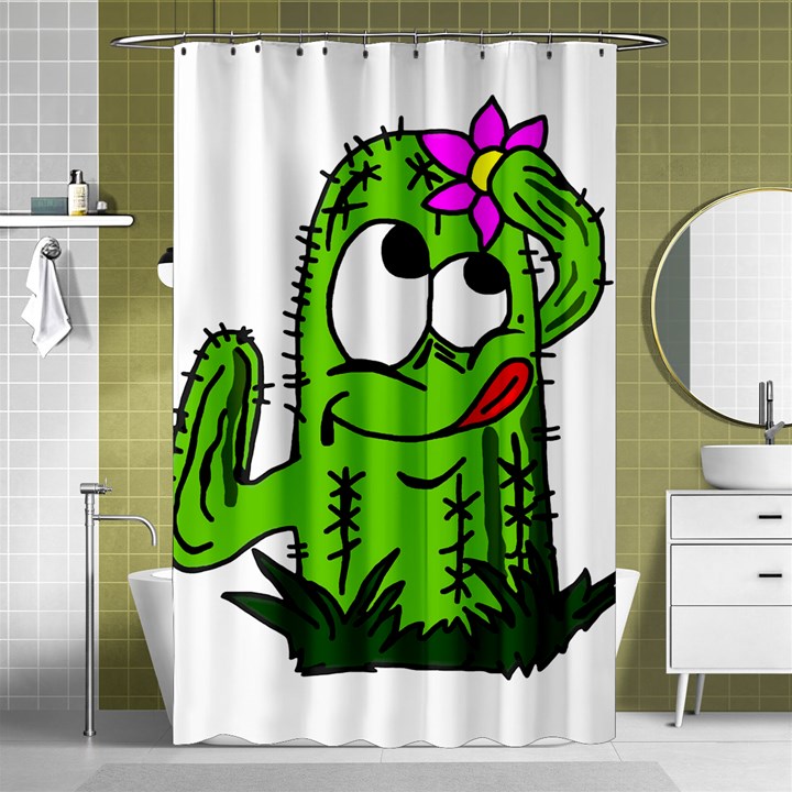 Cactus Shower Curtain 48  x 72  (Small) 