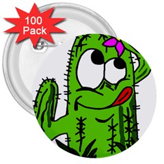 Cactus 3  Buttons (100 Pack)  by IIPhotographyAndDesigns