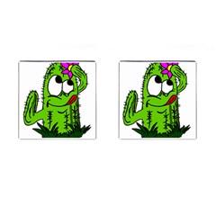 Cactus Cufflinks (square) by IIPhotographyAndDesigns