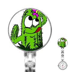 Cactus Stainless Steel Nurses Watch by IIPhotographyAndDesigns