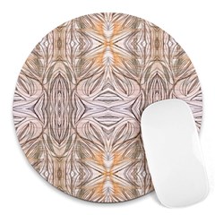 Inked Patterns Repeats Round Mousepads by kaleidomarblingart