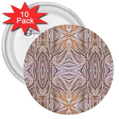 Inked patterns repeats 3  Buttons (10 pack) 