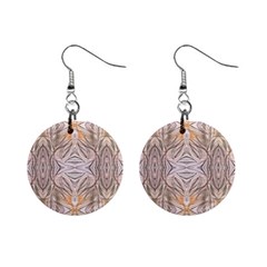 Inked patterns repeats Mini Button Earrings