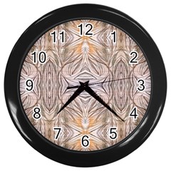 Inked Patterns Repeats Wall Clock (black)