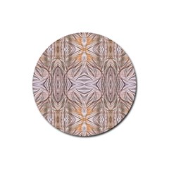 Inked patterns repeats Rubber Coaster (Round) 