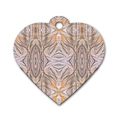 Inked patterns repeats Dog Tag Heart (One Side)