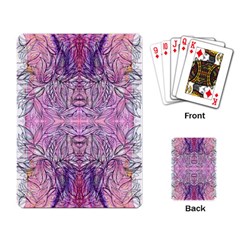 Biro On Pink Symmetry Playing Cards Single Design (rectangle) by kaleidomarblingart