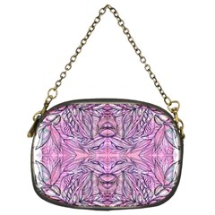 Biro On Pink Symmetry Chain Purse (two Sides) by kaleidomarblingart