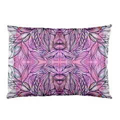 Biro On Pink Symmetry Pillow Case by kaleidomarblingart