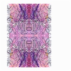 Biro On Pink Symmetry Small Garden Flag (two Sides) by kaleidomarblingart