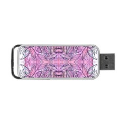 Biro On Pink Symmetry Portable Usb Flash (two Sides) by kaleidomarblingart