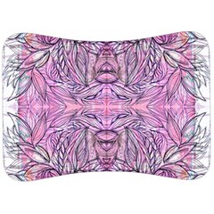 Biro On Pink Symmetry Velour Seat Head Rest Cushion by kaleidomarblingart