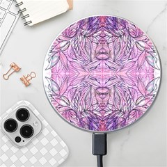 Biro On Pink Symmetry Wireless Charger by kaleidomarblingart