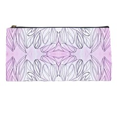 Pink Biro Repeats I Pencil Case by kaleidomarblingart