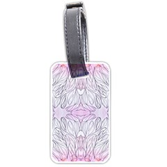 Pink Biro Repeats I Luggage Tag (one Side) by kaleidomarblingart