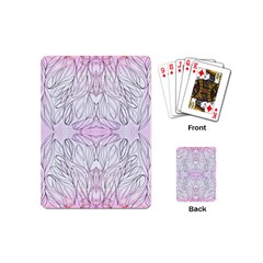 Pink Biro Repeats I Playing Cards Single Design (mini) by kaleidomarblingart