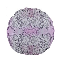 Pink Biro Repeats I Standard 15  Premium Round Cushions by kaleidomarblingart