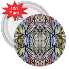 Ink Paint Repeats 3  Buttons (100 Pack)  by kaleidomarblingart