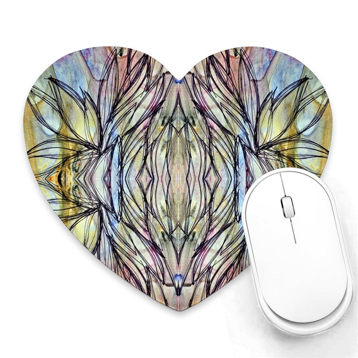 Ink Paint Repeats Heart Mousepads