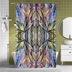 Ink Paint Repeats Shower Curtain 48  X 72  (small)  by kaleidomarblingart