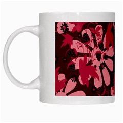 Folk Flowers Art Pattern  White Mugs by Eskimos