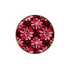 Folk Flowers Art Pattern  Hat Clip Ball Marker by Eskimos