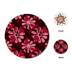 Folk Flowers Art Pattern  Playing Cards Single Design (round) by Eskimos